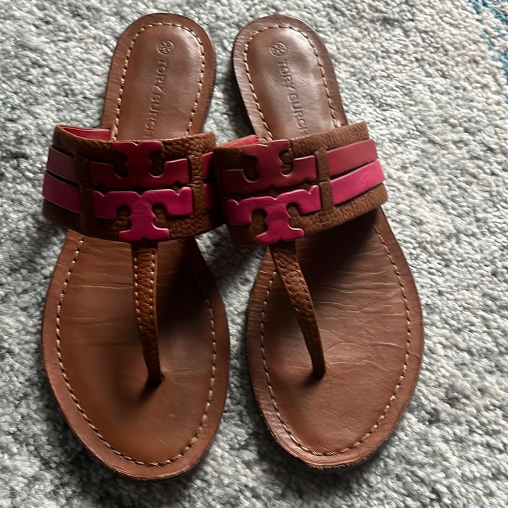 Leather Tory Burch Sandals